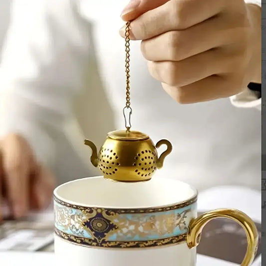 INFUSEUR à thé - Théière or