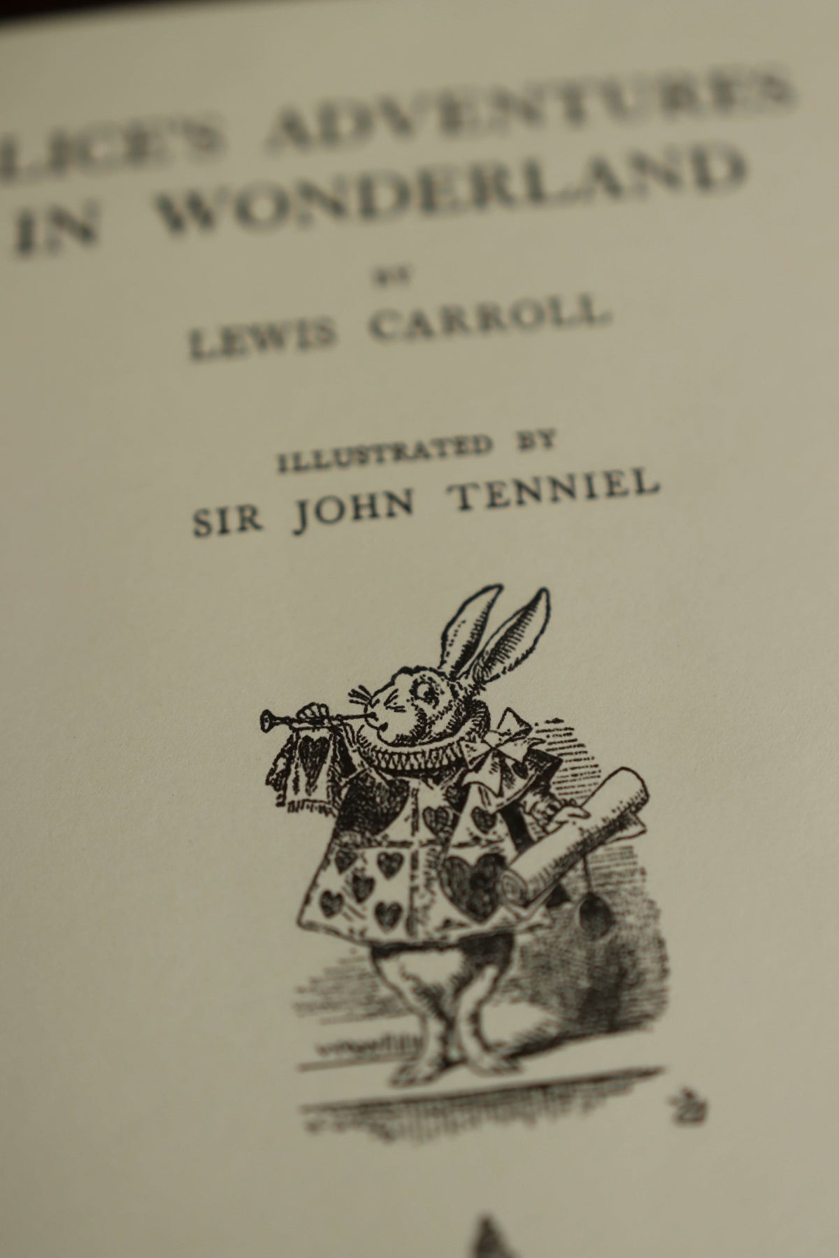 CARNET - Alice au pays des merveilles de Lewis Carroll, édition 1865