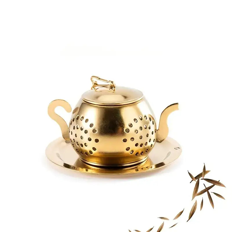 INFUSEUR à thé - Théière or