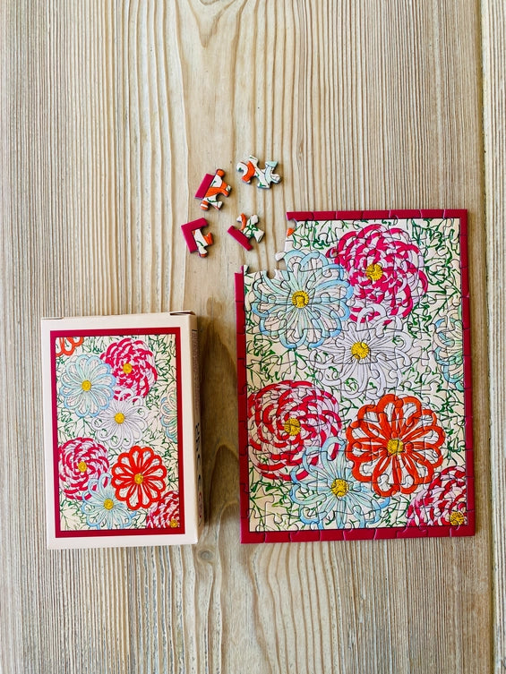 PUZZLE miniature - Flower Wheels- 99 pièces